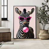 Zebra With Attitude | Unique Animal Wall Art Print - Print